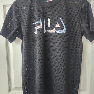 Black mesh Filla sport T-shirt